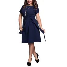 Women Dresses Summer Casual New Fashion Hot Sale O-Neck Short Sleeve Party Dresses Size Plus Size