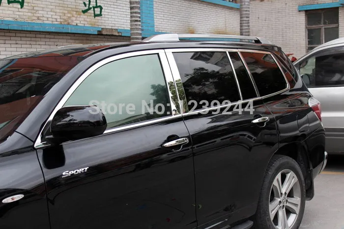 

Steel window full Complete Around cover Trims for Toyota Highlander 2011-2013