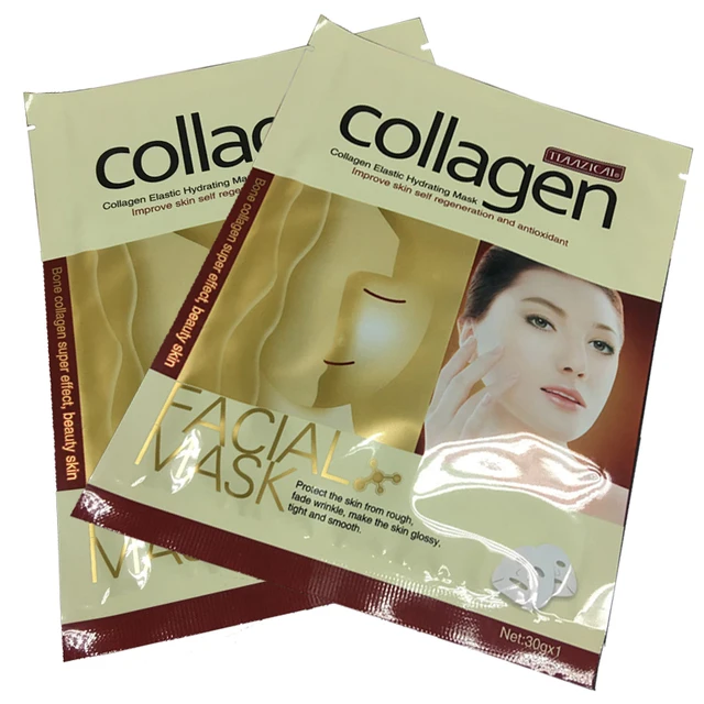 Collagen Essence Whole Face Sheet Mask for Moisturizing Whitening Skin