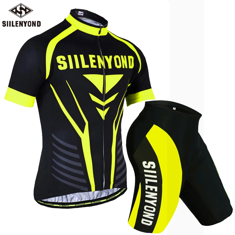 

Siilenyond 2019 Pro Cycling Clothing Cycling Sets Bike uniform Summer Mans Cycling Jersey Set Bicycle Jerseys MTB Bicycle Wear