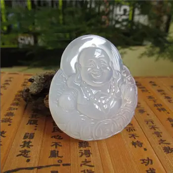 

Natural red agate chalcedony pendants belly Maitreya Buddha Buddha pendant