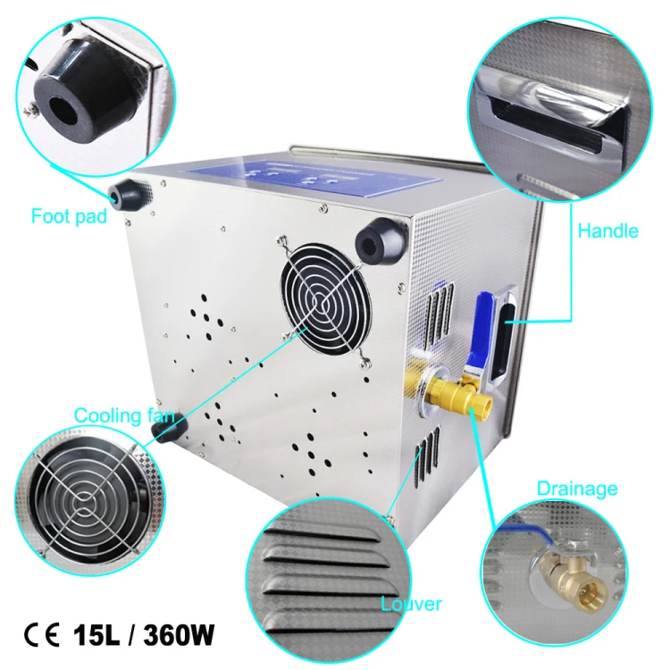 limplus ultrasonic cleaner details 15L Digital