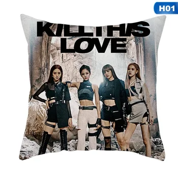

Kpop TWICE BLACKPINK Single Sided Photo Hold Bolster Sofa Cushion Pillowcase