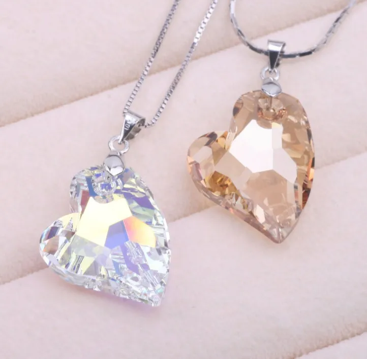 

2019 New Original Crystals from Swarovski star Choker Necklaces 925 sterling silver Fine Jewelry For Women Christmas Party