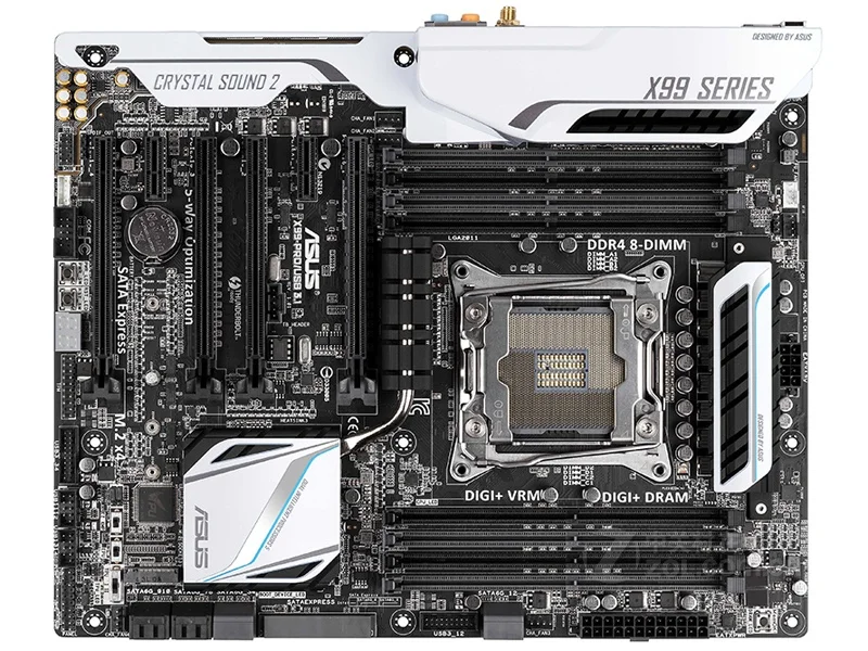 Asus X99-PRO/USB3.1 для рабочего стола материнской платы LGA 2011-V3 DDR4 I7 USB2.0 USB3.0 64 Гб X99 Материнские платы