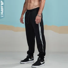 Aimpact, новинка, повседневные штаны для бега, мужские, для активного отдыха, эластичные, городские, байкерские, брюки, мужские, хлопковые, на завязках, спортивные штаны, 2AM5003
