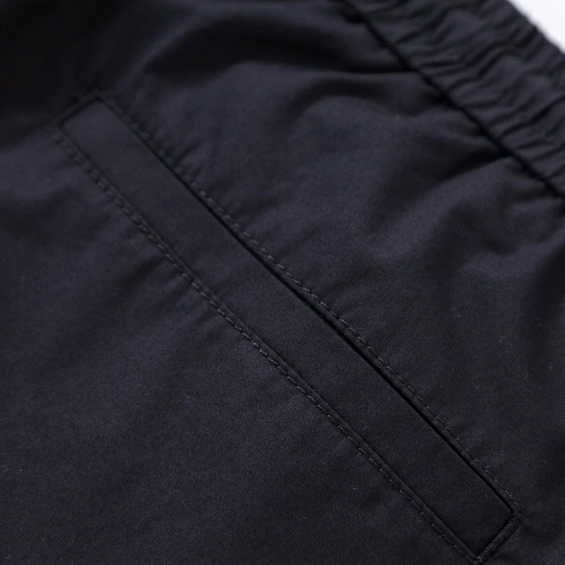 SEMIR брюки мужские повседневные Тонкие штаны для бега однотонные черные