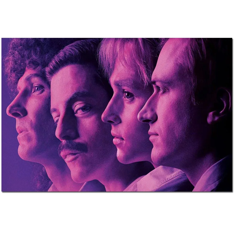 

TAAWAA 2019 Hot Musical Bohemian Rhapsody Freddie Mercury Queen Movie Poster Art Silk Home Living Room Wall Decoration