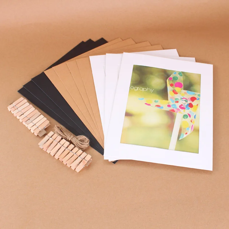 8 inch panoramic kraft paper frame wholesale picture hanging photo wall