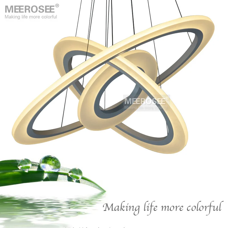 5057W Modern Chandelier Acrylic LED light fixture decorative indoor lighting office dinning room pendant light lamp Lustre (9)