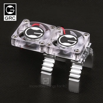 

RC Heat Sensitive Radiator Motor Cooling 2 Fan for 1/10 Traxxas Trx-4 T TRX4 Climbing Car Upgrade Part