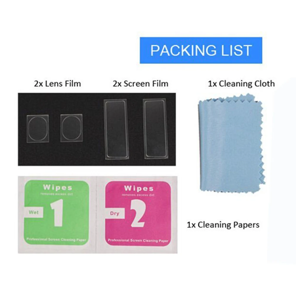 

2pcs Lens Film+ 2pcs 3D Screen Film+ Cleaner cloth Protector Tool Set for DJI SPARK Drone