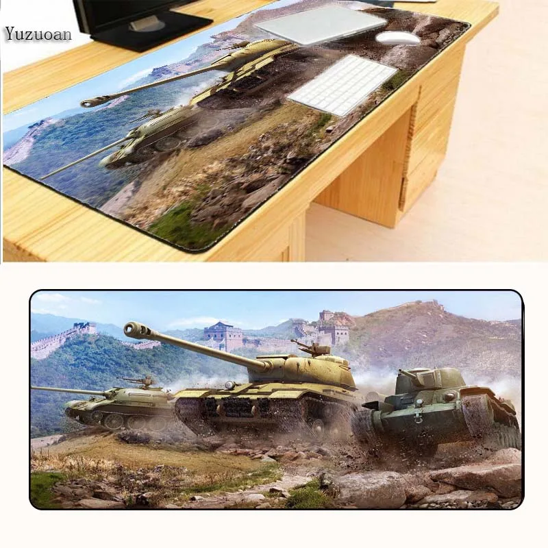  Yuzuoan World Of Tanks Gaming mouse pad gamer play Table mats Size for 40x90CM Speed Version For CS