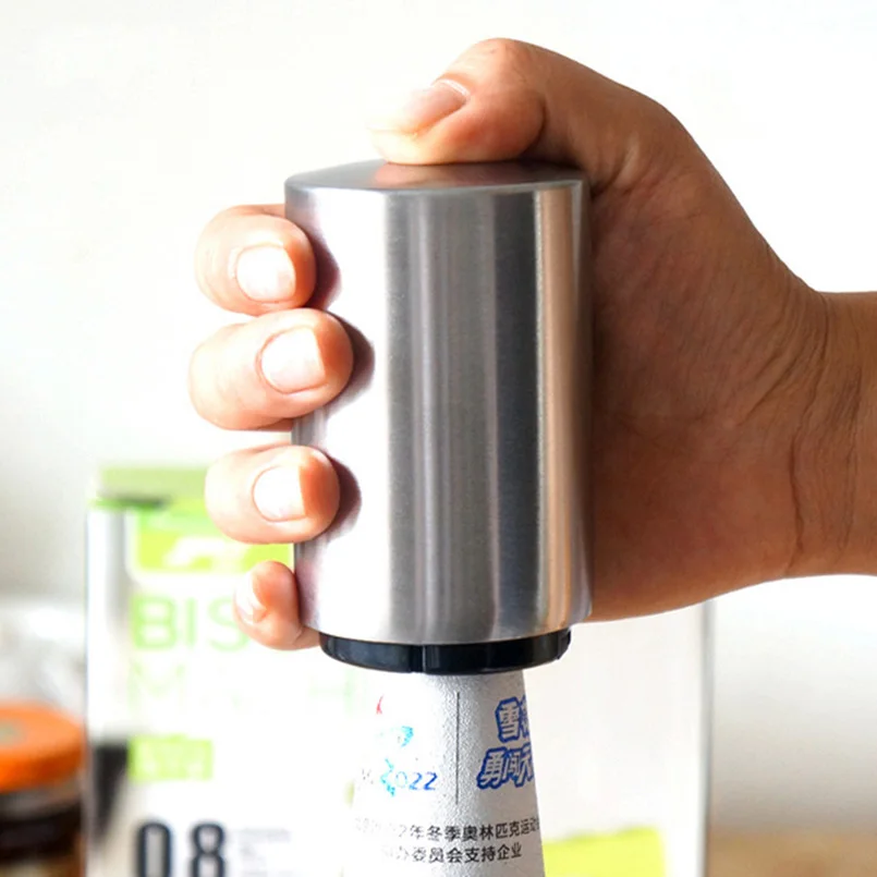 Stainless Steel Automatic Beer Bottle Opener Soga Drinks Bottle Cap