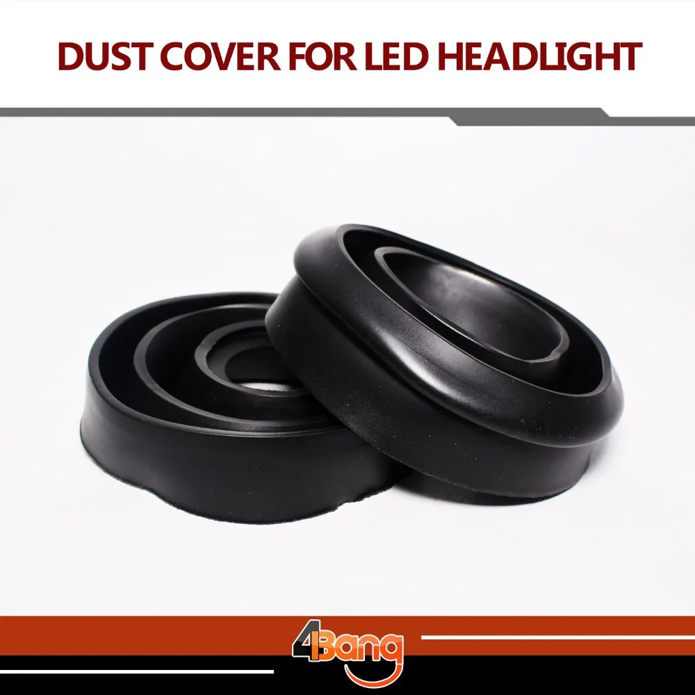 2Pcs Dustproof Dust Cover For Car Motorcycle LED Xenon HID HEADLIGHT