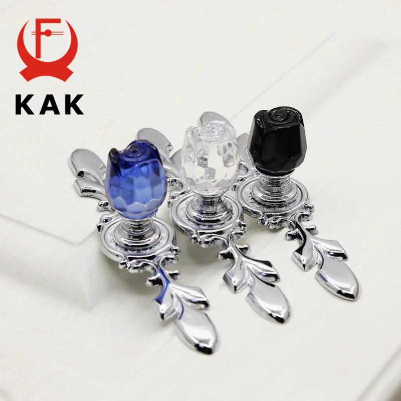 KAK модные розовые хрустальные ручки для обувной коробки шкафа дверных ящиков