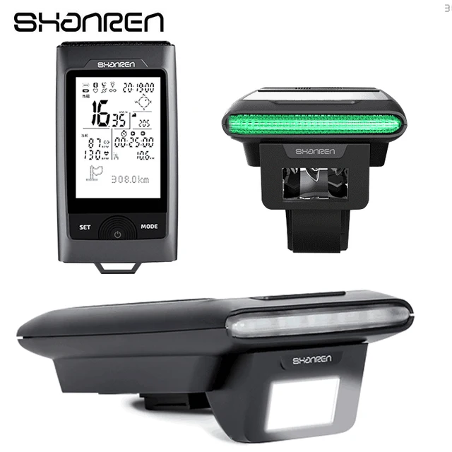 Best Price SHANREN Bicycle Light 2 in 1 Bluetooth GPS Bike Computer Speedometer Headlight Waterproof Cycling Lamp Computer Bike Accessories Best Price SHANREN Bicycle Light 2 in 1 Bluetooth GPS Bike Computer Speedometer Headlight Waterproof Cycling Lamp Computer Bike Accessories