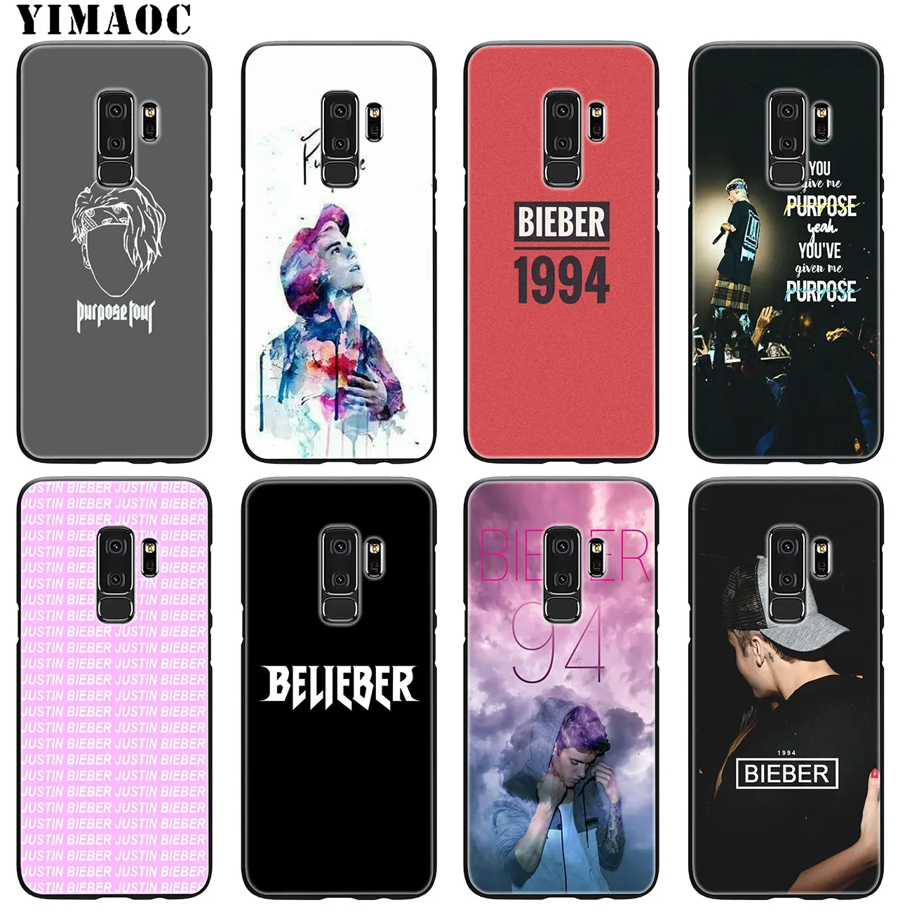 YIMAOC Justin Bieber 1992 Soft Silicone Phone Case for Samsung Galaxy S10 Plus S9 S8 Plus S6 S7 Edge S10e E TPU Black Cover