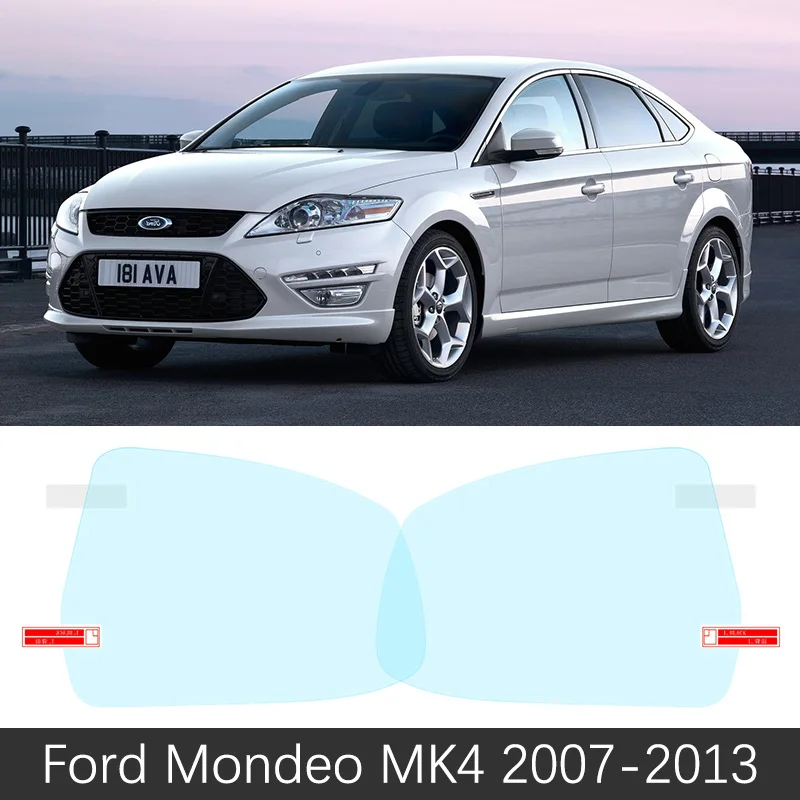 Для Ford Mondeo mk3 mk4 mk5 2000~ полное покрытие противотуманная пленка зеркало заднего вида аксессуары Fusion 2004 2006 2008 2010 - Название цвета: Mondeo MK4 2007-2013