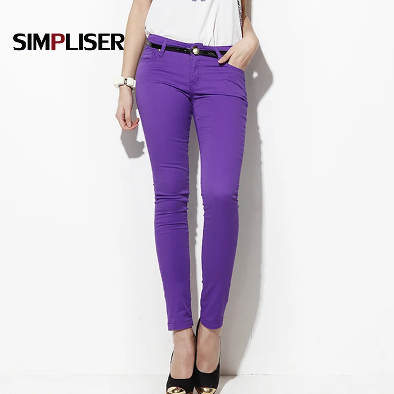 SIMPLISER Woman Jeans Pants Skinny Jeans Leggings Female Trousers 2018 Plus Size 24 Colors Ladies Basic Pencil Pants Black red SIMPLISER Woman Jeans Pants Skinny Jeans Leggings Female Trousers 2018 Plus Size 24 Colors Ladies Basic Pencil Pants Black red