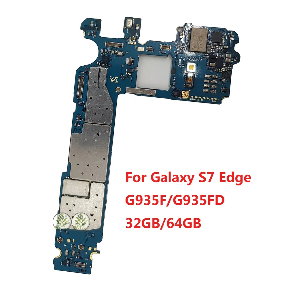  Tehxv 32GB Original For Samsung Galaxy S7 edge G935FD G935F G935V Motherboard With Chips IMEI OS Go
