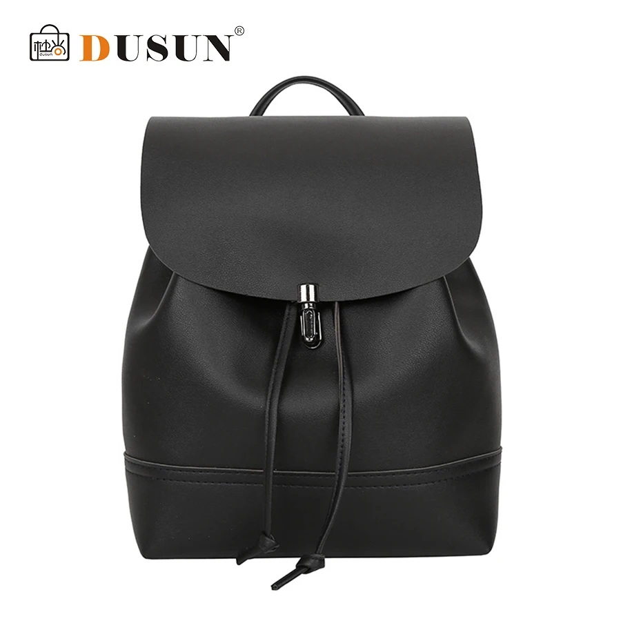 

DUSUN Women Backpack High Quality PU Leather Backpacks Mochila Escolar School Bags For Teenagers Girls Leisure School Backpacks