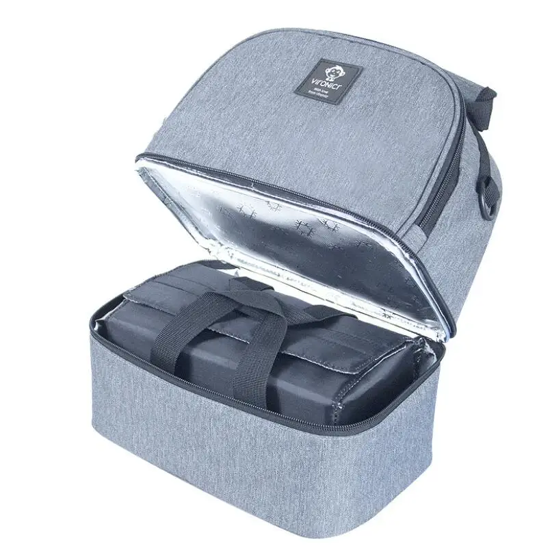 

Milk storage bag Fresh Keeping double layer lunch bag mummy bag waterproof bag Outdoor Cooler Backpack Baby Food Insulation Bag