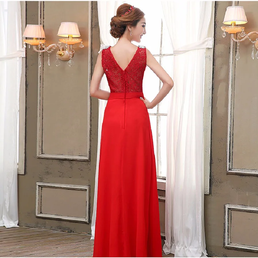 Summer-style-New-2016-fashion-red-formal-long-design-elegant-logon-vestidos-dresses-gown-evening-dress