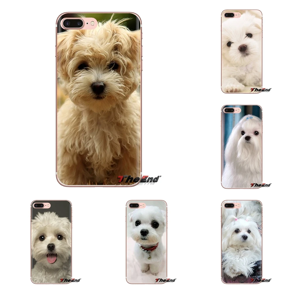 Silicone Shell Cases For LG G3 G4 Mini G5 G6 G7 Q6 Q7 Q8 Q9 V10 V20 V30 X Power 2 3 K10 K4 K8 2017 I Love My Maltese dog puppies |