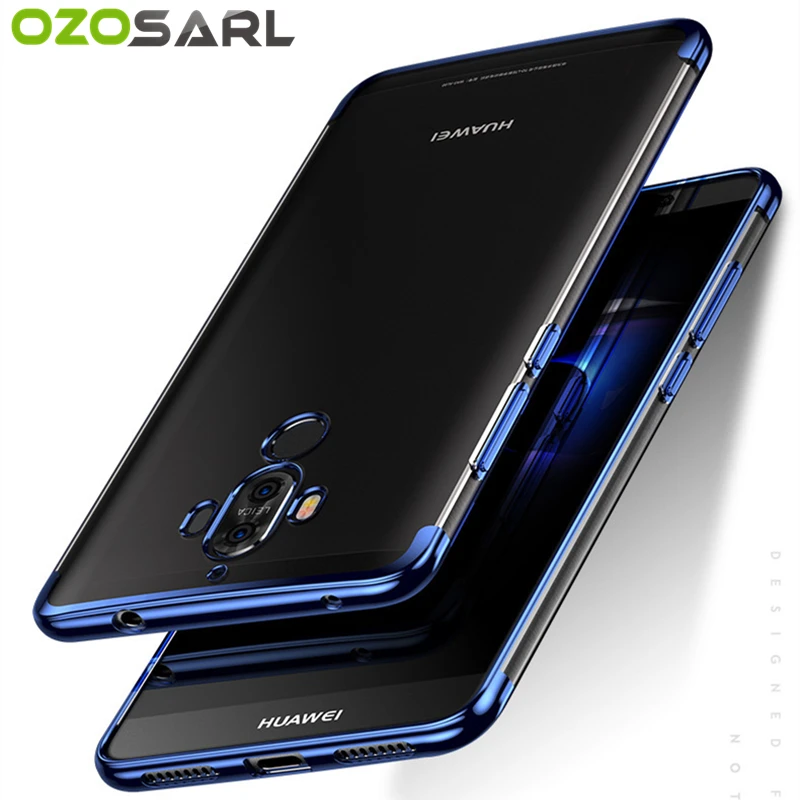 

for Huawei Mate 9 Pro Case Original OZOSARL Luxury Shockfproof Soft TPU Transparent Plating Shining Case for Huawei Mate 9 Case