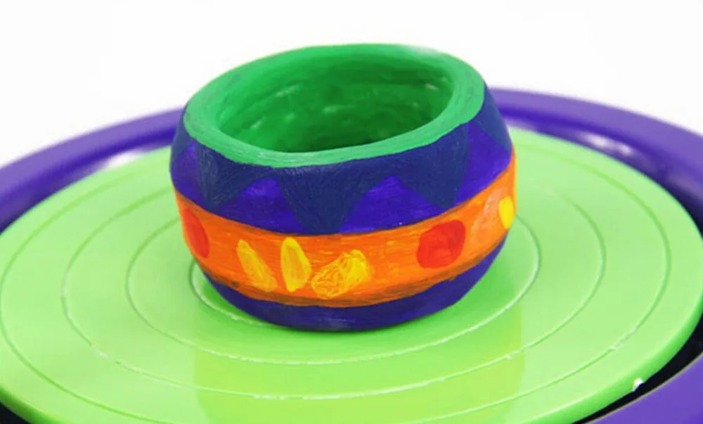 DIY Craft Discovery Kids Motorized Ceramic Pottery Wheel Educational Toy Clay