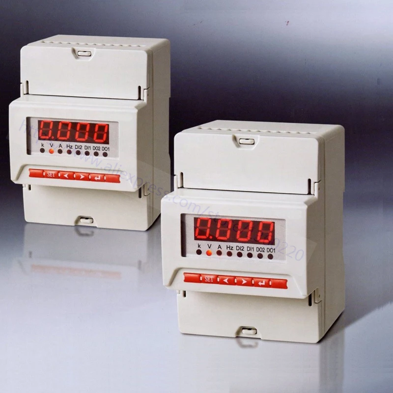 Цифровой вольтметр Din переменного тока 0 450 в наличии|din voltmeter|voltage meterdigital din |