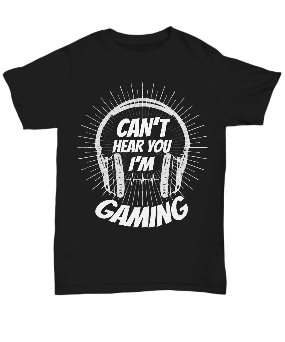 Забавная футболка геймера для мужчин гарнитура I'm Gaming Подарочная не могу
