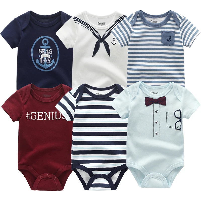 6 шт./лот, Одежда для новорожденных мальчиков, хлопковая одежда для маленьких девочек 0-12 месяцев, Roupa de bebes, одежда с единорогом для маленьких девочек, боди, платье для девочек