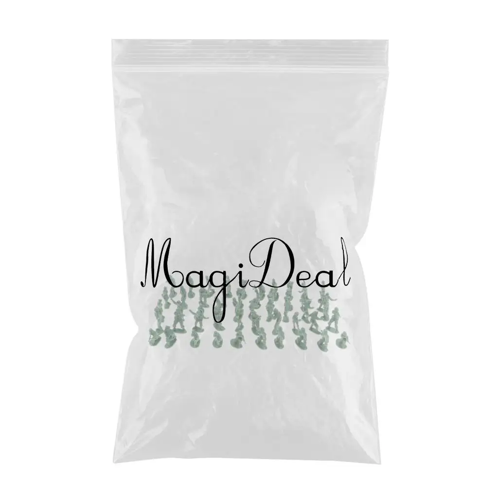 Pack Of 100pcs Mini Base Set Accessory - 2cm Toy Soldiers Figurine Model Kids Collection -Green