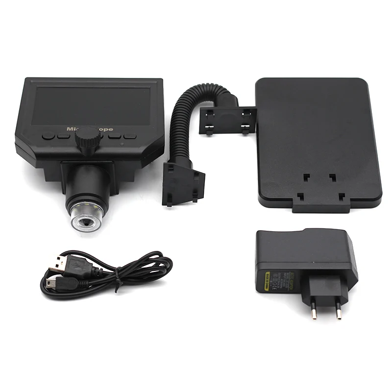 Цифровой электронный микроскоп G600 600X USB ЖК дисплей 4 3 дюйма VGA с 8 светодиодный