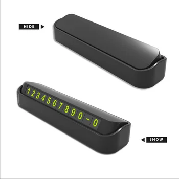 

New Car Styling Temporary Parking Card Phone Number Card for SsangYong Actyon Turismo Rodius Rexton Korando Kyron Musso Sports