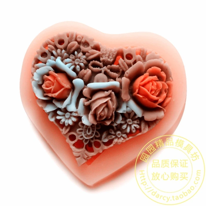 

F504 Small Flower Silicone Fondant Mold Gum Paste Cake Decorating cake topper Mould