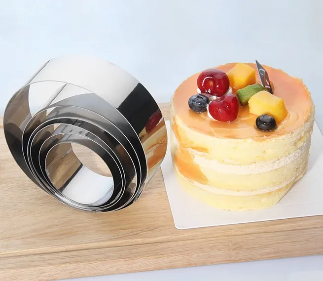 6pcs/lot S/steel Round Cutter Set Cutting Mould Cake Decoration Tool
