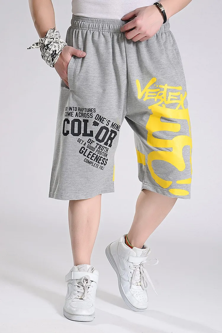2019 хип хоп для мужчин мужской бренд одежда для бега упражнения Шорты для женщин летние Мешковатые Свободные колено мотобрюки плюс размеры