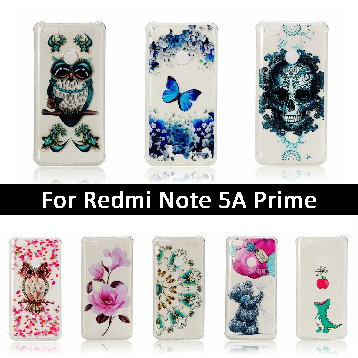 Case For Xiaomi Mi Redmi Note 5A/Y1 (India)/Note 5A Prime TPU Silicone Pattern Cover Note5A Prime/Note 5APrime Cases |