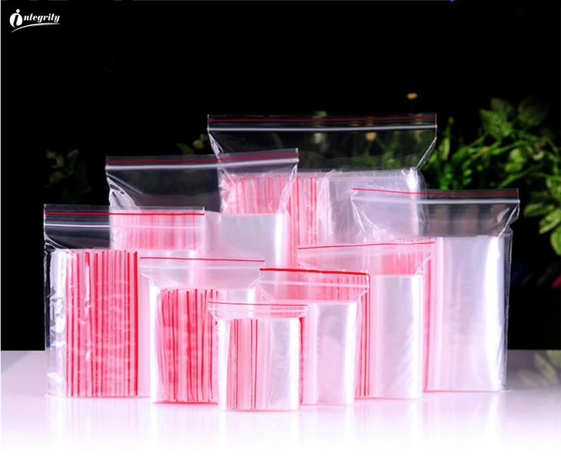 

INTEGRITY 1000 Pcs 4*6 cm Clear zipper Opp Plastic packaging Bag Resealable transparent self sealing small Boutique package bags