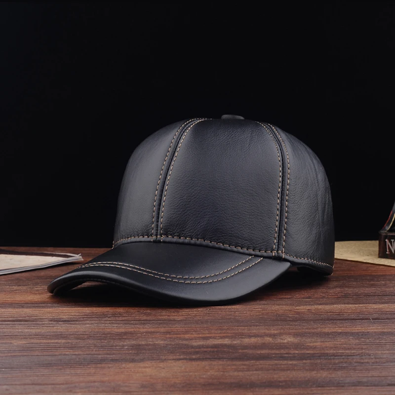 

Svadilfari Wholesale New 2018 Winter 100% Genuine Leather Hats For Men Women Ears High Quality Sheepskin Baseball Caps Novelty