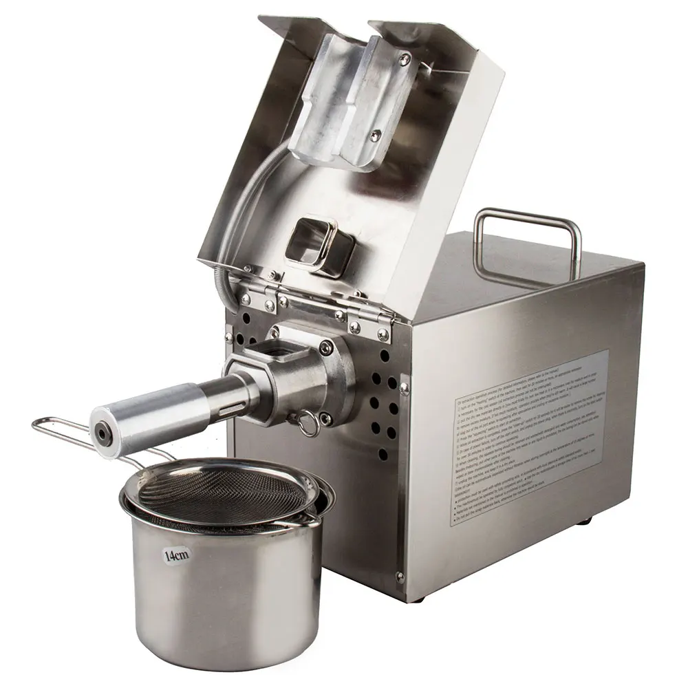 Мини автоматическое горячее масло холодного отжима пресс-экстрактор масла Expeller машина