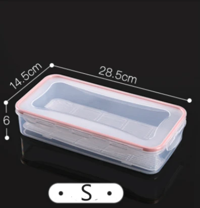 Приготовление еды контейнер-холодильник OrganizerDrain Drying Crisper Tiffin Box Контейнер для хранения еды Bento Lunch Box - Цвет: S