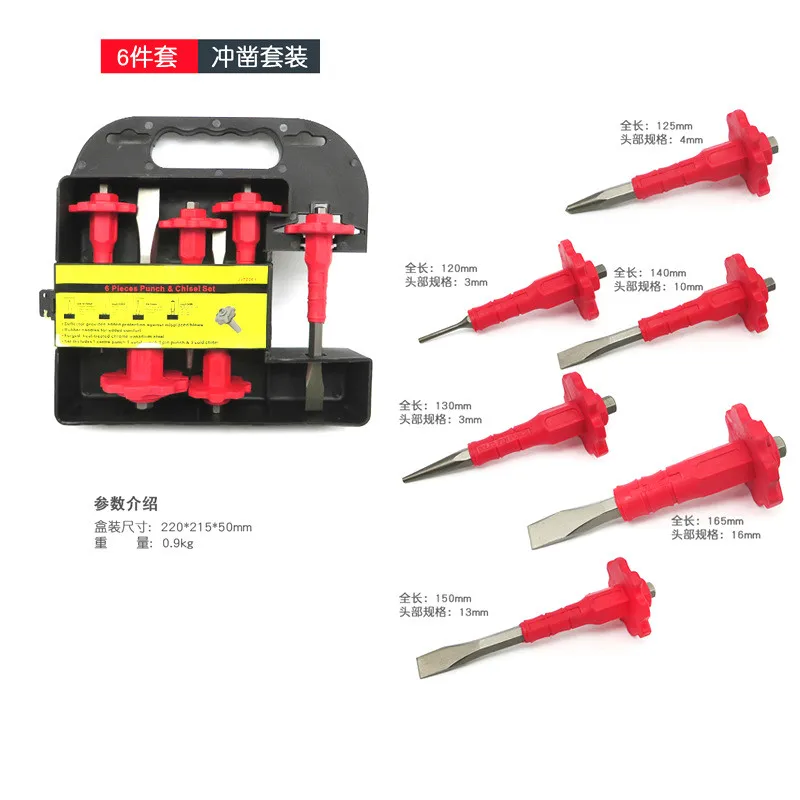 6 шт. плоское долото острый удар железной Работы Цемента стальная стена камень сплиттер инструмент гравировка резьба