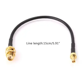 

CRC9 Male Straight To SMA Female RG174 Pigtail Cable 15cm Antenna Coaxial Cables