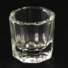 1PC proszek akrylowy Dappen Dish płyn do akrylu szklany szklany kubek szklany na tipsy akrylowe Art przezroczysty biały przezroczysty kolor zestaw