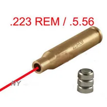 CAL. 223 REM красный точечный лазерный прицел картридж медная латунная пуля в форме отверстия