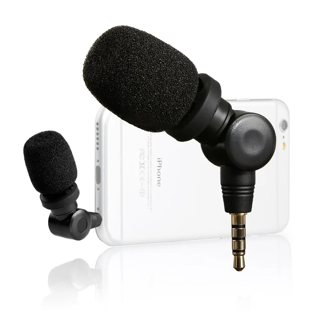 Saramonic iMic компактный мини направленный микрофон для Apple iPhone 7s 6s 7 6 plus Samsung Huawei HTC